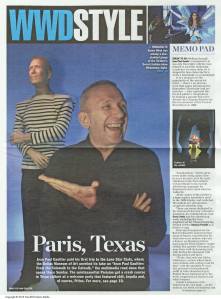 "Paris, Texas" appeared in WWD on Nov. 11, 2011.