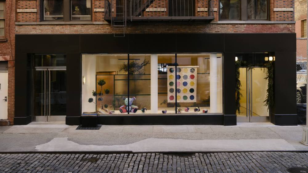 The exterior of The Elder Statesman's new New York store.