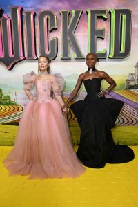 SYDNEY, AUSTRALIA - NOVEMBER 03: Ariana Grande and Cynthia Erivo attend the "Journey Through Oz" Tour to celebrate the Australian premiere of "Wicked" at State Theatre on November 03, 2024 in Sydney, Australia. (Photo by Saverio Marfia/Getty Images)